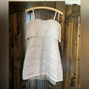 BCBgmaxazria Champaign Mini Dress silk/linen Blend Size 0